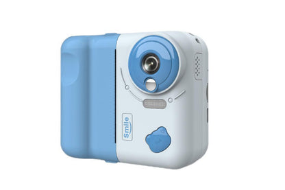 1080P Instant Print Camera 2.4 Inch IPS Screen with Thermal Printing Paper 32GB TF Card Digital Children Toy Camera-Blue