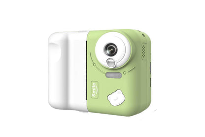 1080P Instant Print Camera 2.4 Inch IPS Screen with Thermal Printing Paper 32GB TF Card Digital Children Toy Camera-Green