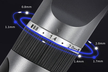 Cordless Barber Hair Clippers Mens Hair Trimmer with 4 Guards-Grey