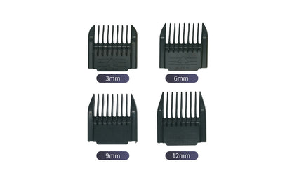 Cordless Barber Hair Clippers Mens Hair Trimmer with 4 Guards-Grey