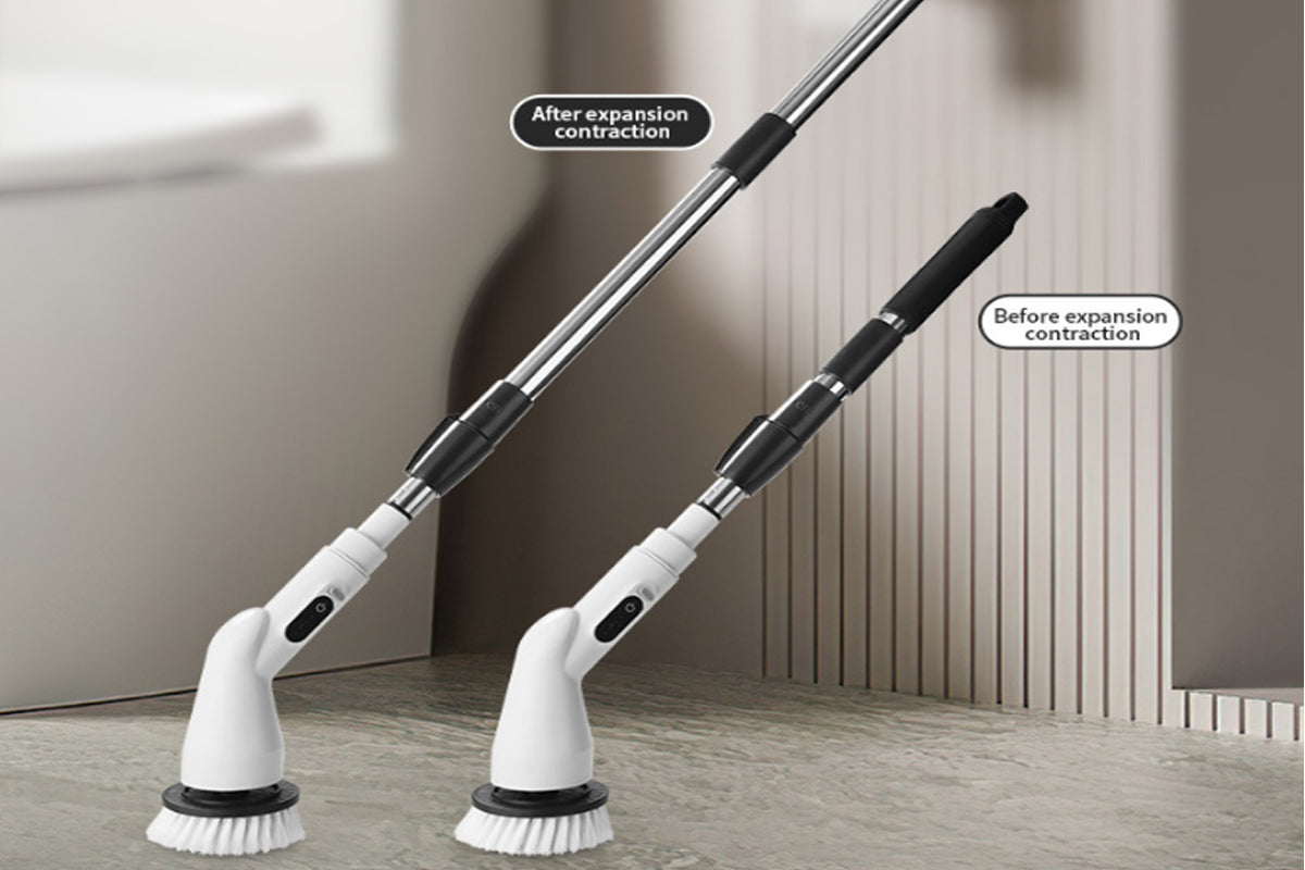 Electric Spin Scrubber 8 in 1 Shower Cleaning Brush with 9 Brush Heads