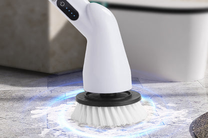 Electric Spin Scrubber 8 in 1 Shower Cleaning Brush with 9 Brush Heads