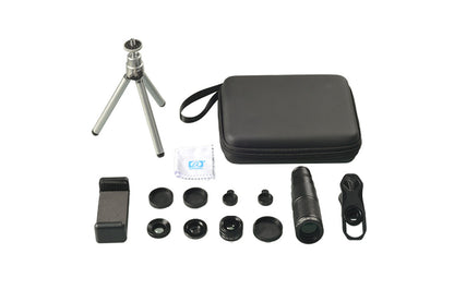 4-in-1 Mobile Phone Camera Lens Kit 22X Telephoto Lens Monocular Telescope for iPhone Android Cell Phone
