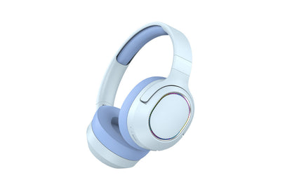 Bluetooth Wireless Headphones Gaming Headsets Stereo Over Ear Soft Earmuffs Headset-Blue
