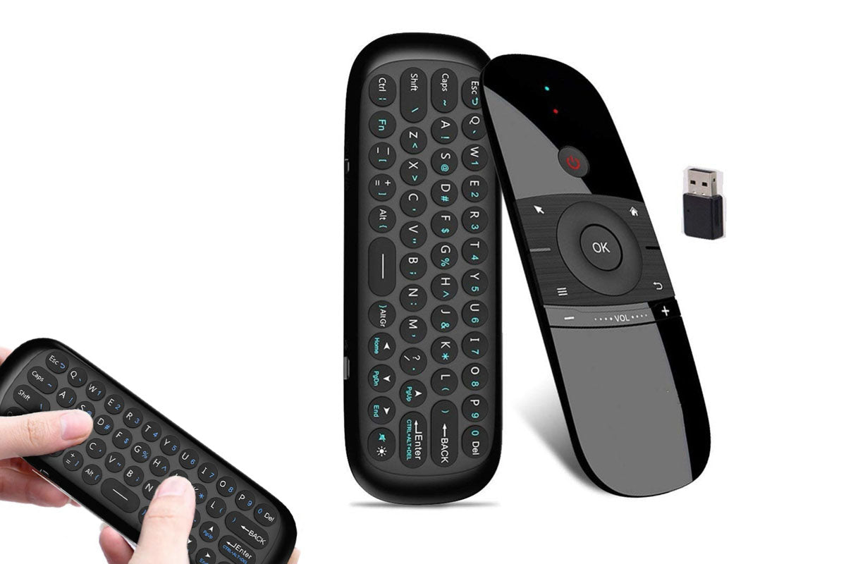 4 in 1 Wireless Air Remote Keyboard Mouse Fly Mouse Universal TV Remote with 2.4GHz Connection