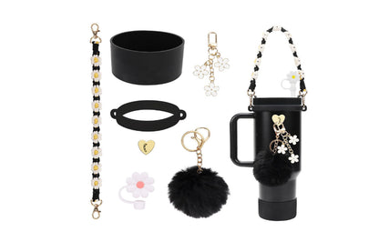 Stanley Cup Accessories Including Water Bottle Handle Strap-Black