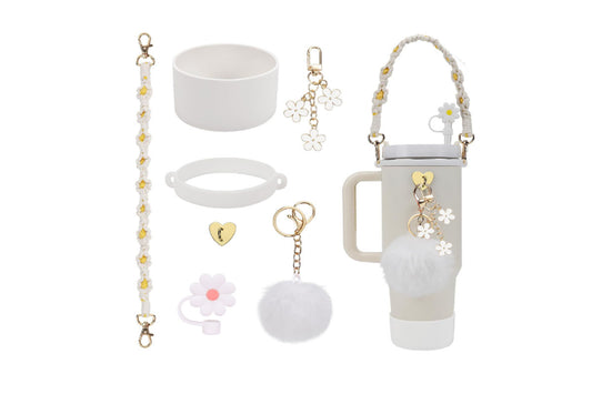 Stanley Cup Accessories Including Water Bottle Handle Strap-White