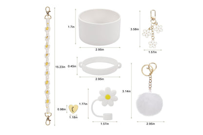 Stanley Cup Accessories Including Water Bottle Handle Strap-White