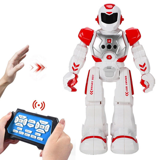 RC Smart Robot Toy for Kids Gesture Sensing Robot Singing Dance Talking Robotic Toy Red