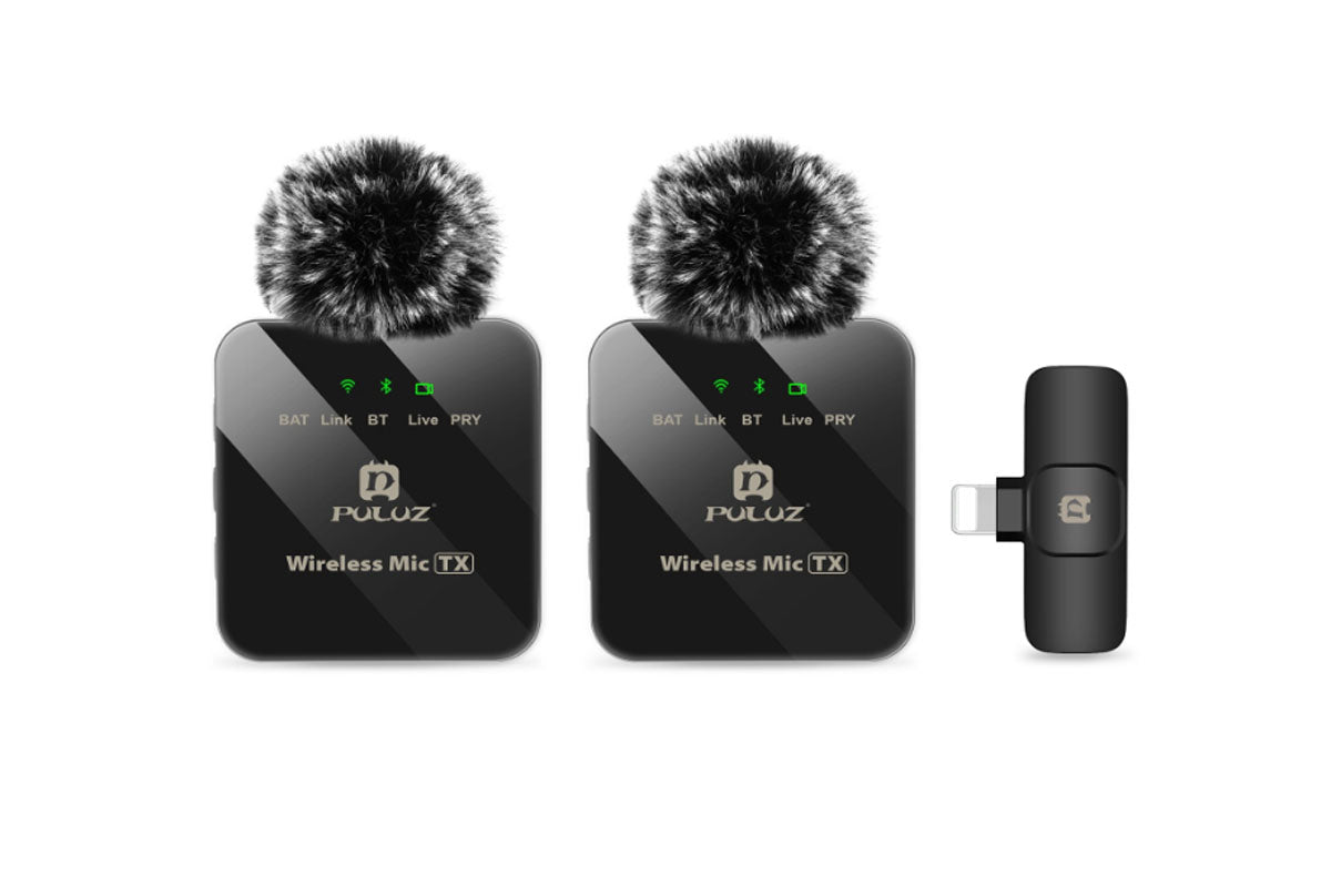 Wireless Lavalier Lapel Clip-on Microphone-Lightning