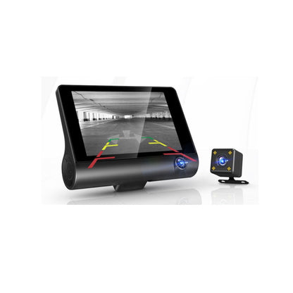 1080P Dash Cam with Card Wide-Angle Car Driving Recorder With Rear View Camera