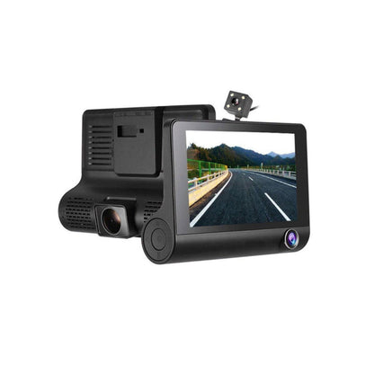 1080P Dash Cam with Card Wide-Angle Car Driving Recorder With Rear View Camera