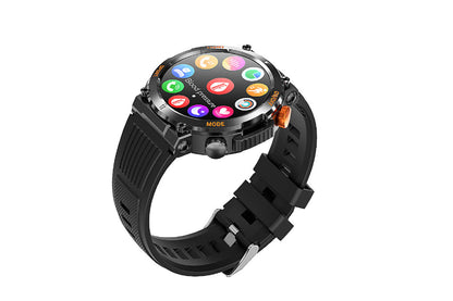 Waterproof Sports Bluetooth Watch with LED Flashlight Smartwatch Fitness Tracker Tactical Watch