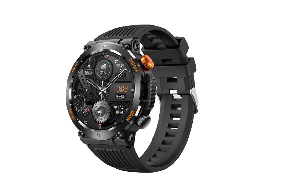 Waterproof Sports Bluetooth Watch with LED Flashlight Smartwatch Fitness Tracker Tactical Watch