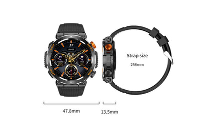 Waterproof Sports Bluetooth Watch with LED Flashlight Smartwatch Fitness Tracker Tactical Watch
