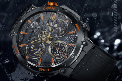 Waterproof Sports Bluetooth Watch with LED Flashlight Smartwatch Fitness Tracker Tactical Watch