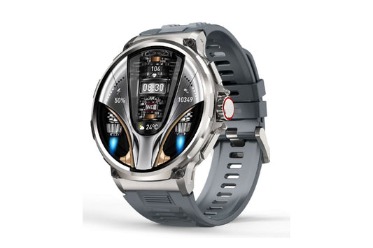 Military Smart Watch for Men Health and Fitness Tracker Compatible for iOS & Android Sports Watches-Grey