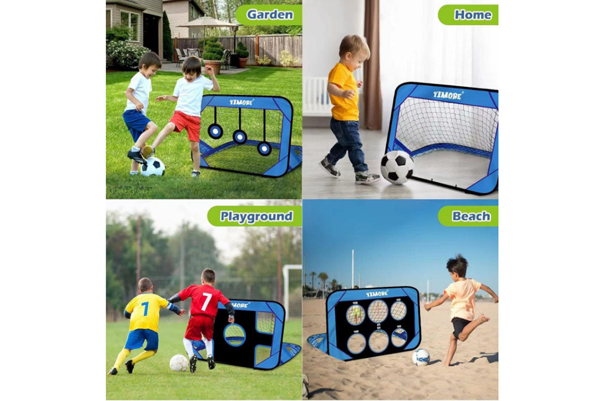 2 in 1 Soccer Goals for Backyard Soccer Training Equipment Soccer Game