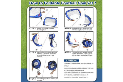 2 in 1 Soccer Goals for Backyard Soccer Training Equipment Soccer Game