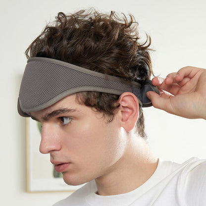 Light Blocking Sleep Eye Mask Adjustable Sleeping Mask for Travel Nap Dark Grey