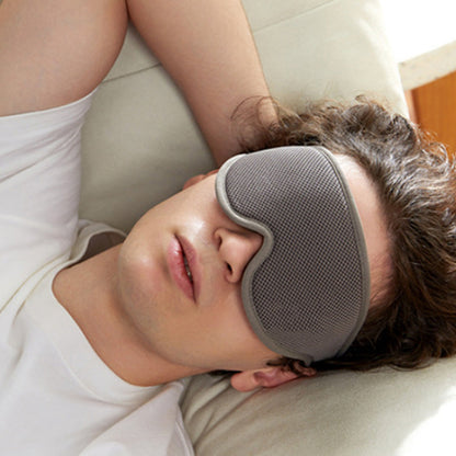 Light Blocking Sleep Eye Mask Adjustable Sleeping Mask for Travel Nap Dark Grey