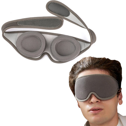 Light Blocking Sleep Eye Mask Adjustable Sleeping Mask for Travel Nap Dark Grey