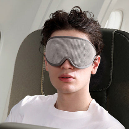 Light Blocking Sleep Eye Mask Adjustable Sleeping Mask for Travel Nap Light Grey