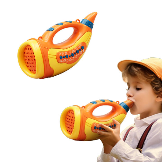 2 Modes Animal Hoot Caller with 12 Sound Effects Outdoor Nature Exploration Toy for Kids Orange
