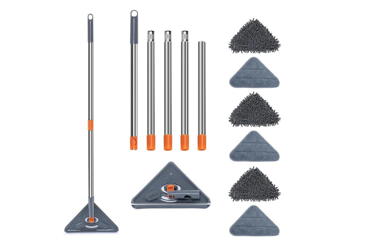 Triangular Window Wall Cleaner Mop for High Reach Cleaning