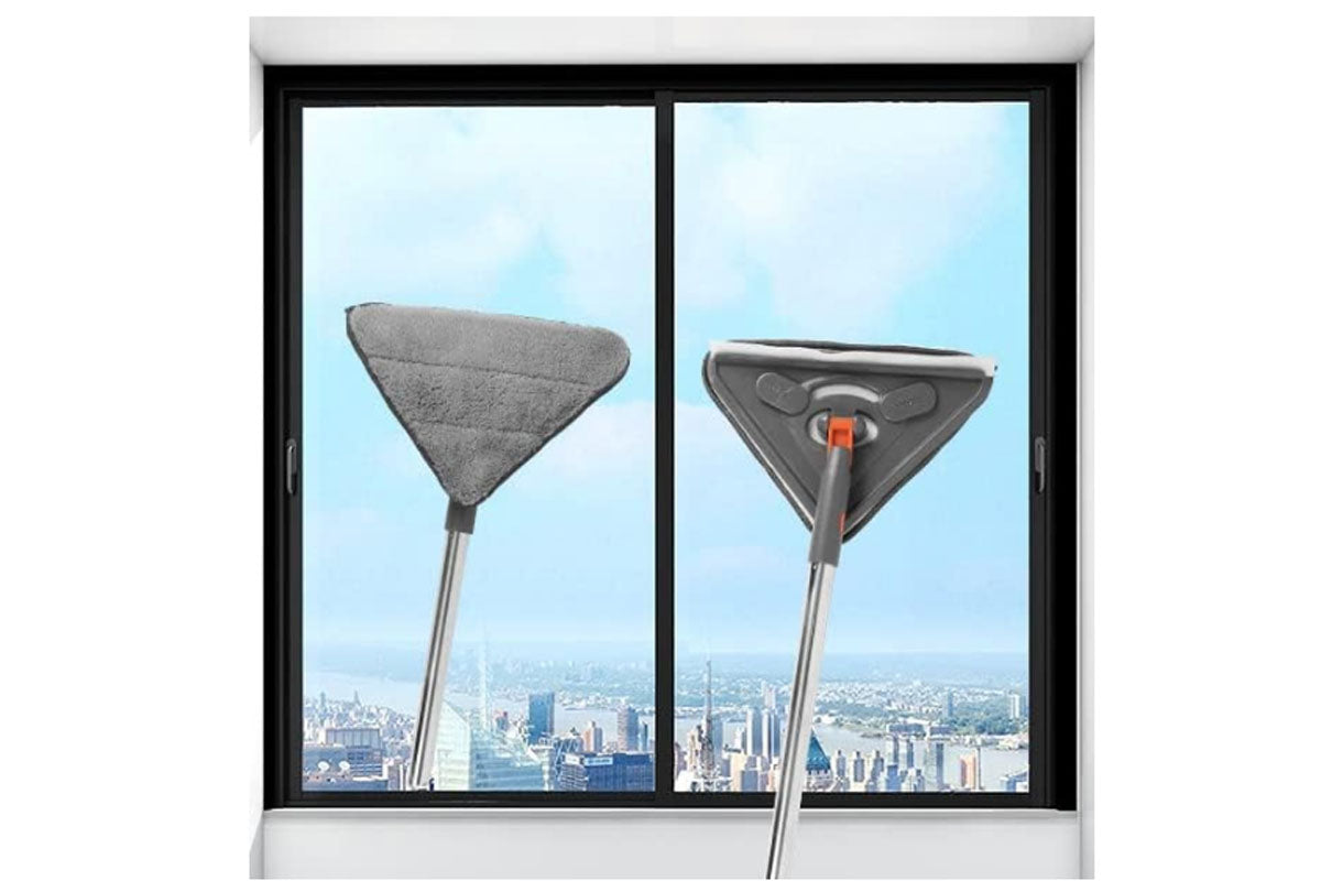 Triangular Window Wall Cleaner Mop for High Reach Cleaning