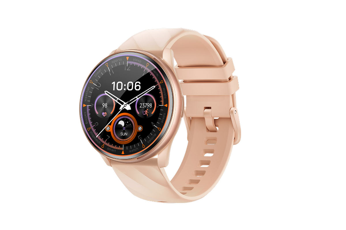 Smart Fitness Watch with Heart Rate Sleep Monitor Steps Monitor Waterproof Sports Activity Trackers-Beige