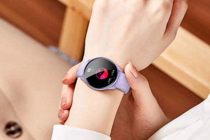 Smart Fitness Watch with Heart Rate Sleep Monitor Steps Monitor Waterproof Sports Activity Trackers-Beige