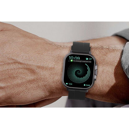 Smart Watch with Earbuds 2 in 1 Smart Watch Make/Answer Calls Wireless Earphones Fitness Watch Heart Rate Monitor-Black