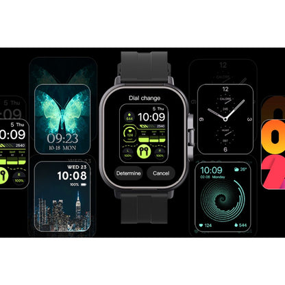 Smart Watch with Earbuds 2 in 1 Smart Watch Make/Answer Calls Wireless Earphones Fitness Watch Heart Rate Monitor-Black