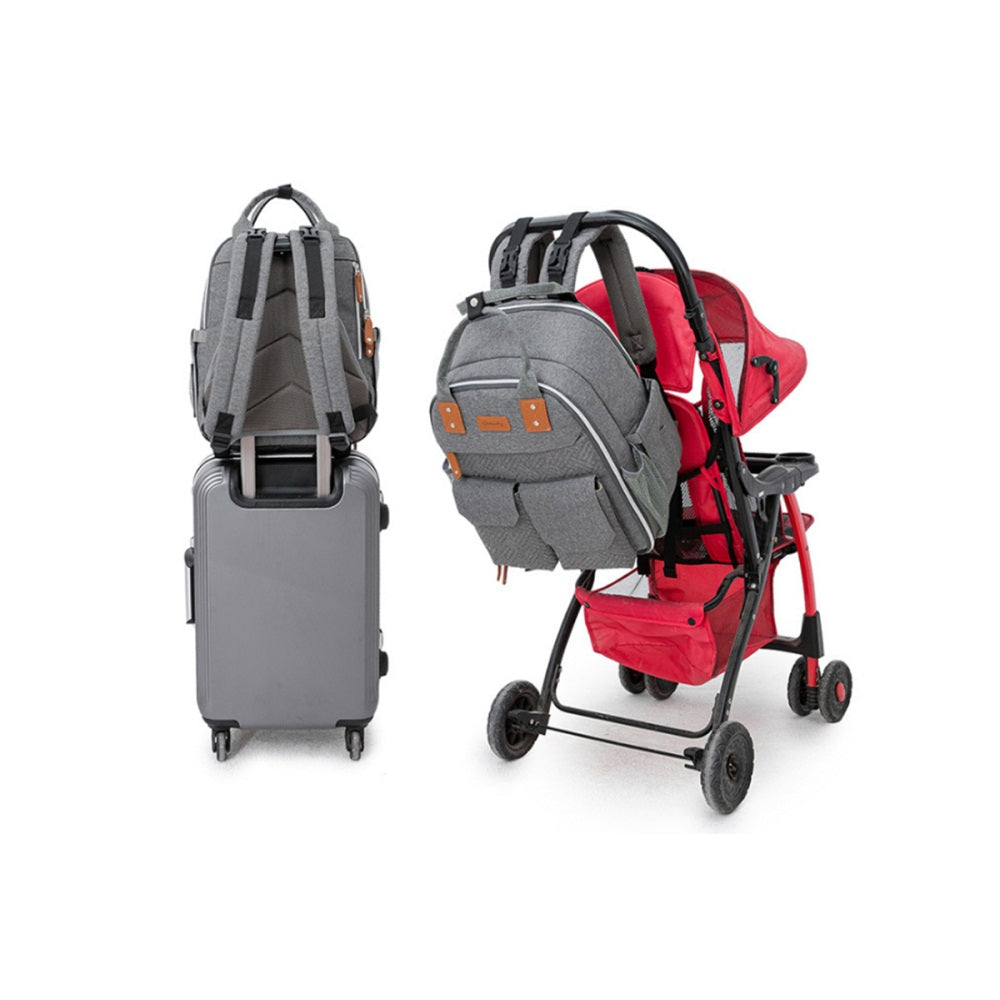Multifunction Diaper Bag Backpack-Pink