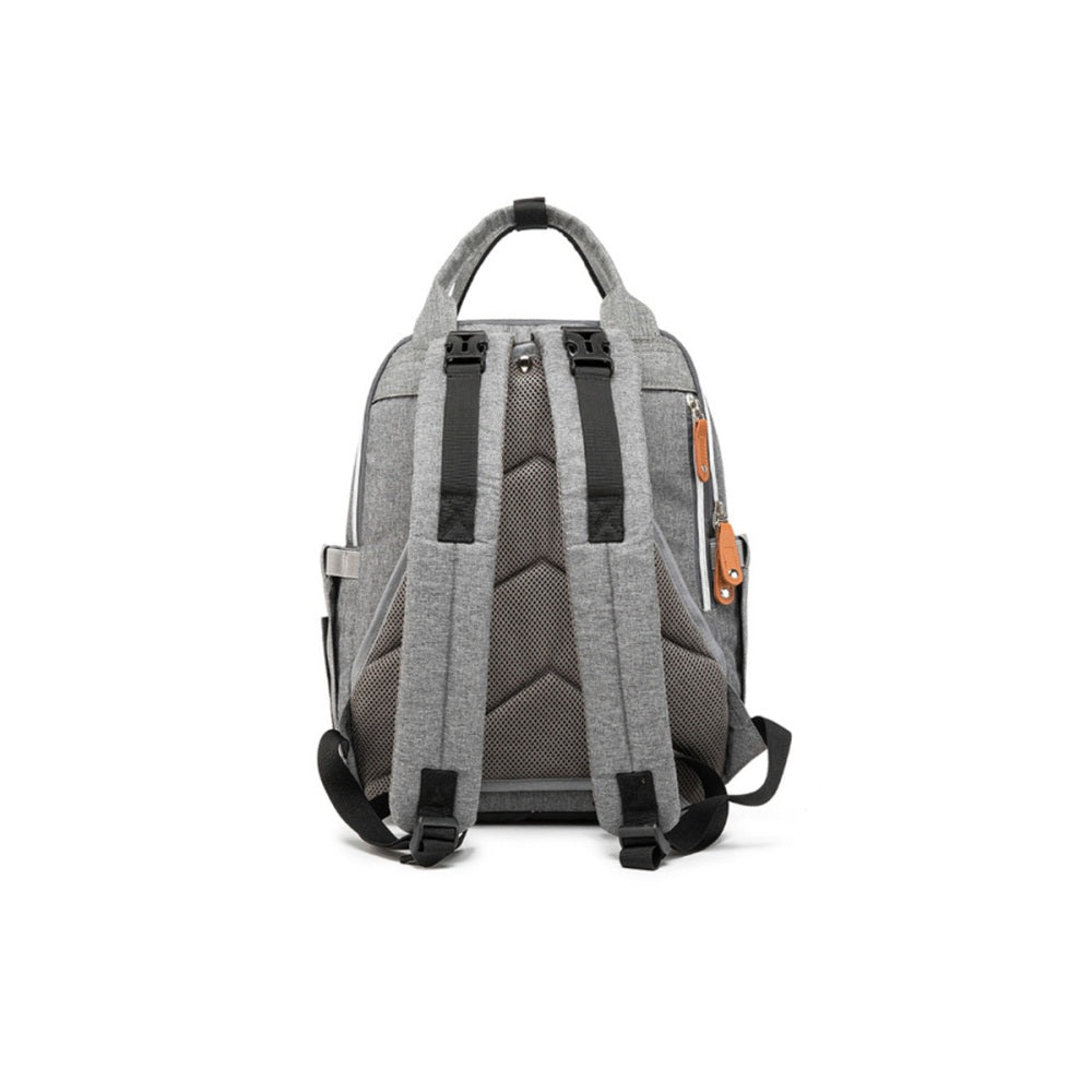 Multifunction Diaper Bag Backpack-Grey