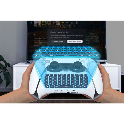 Wireless Keyboard for PS5 Controller Bluetooth Mini Chatpad Message Game Keypad