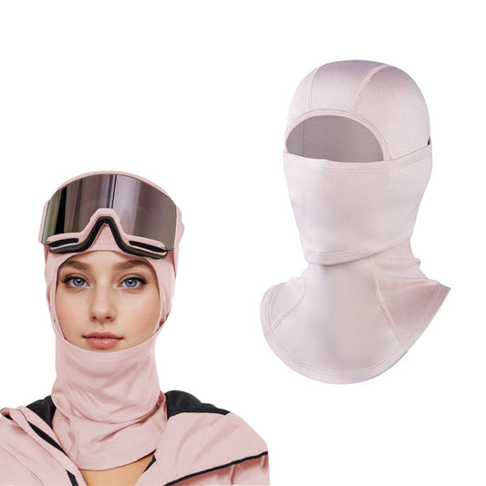 Winter Warm Face Mask Headgear Outdoor Sports Cap Pink