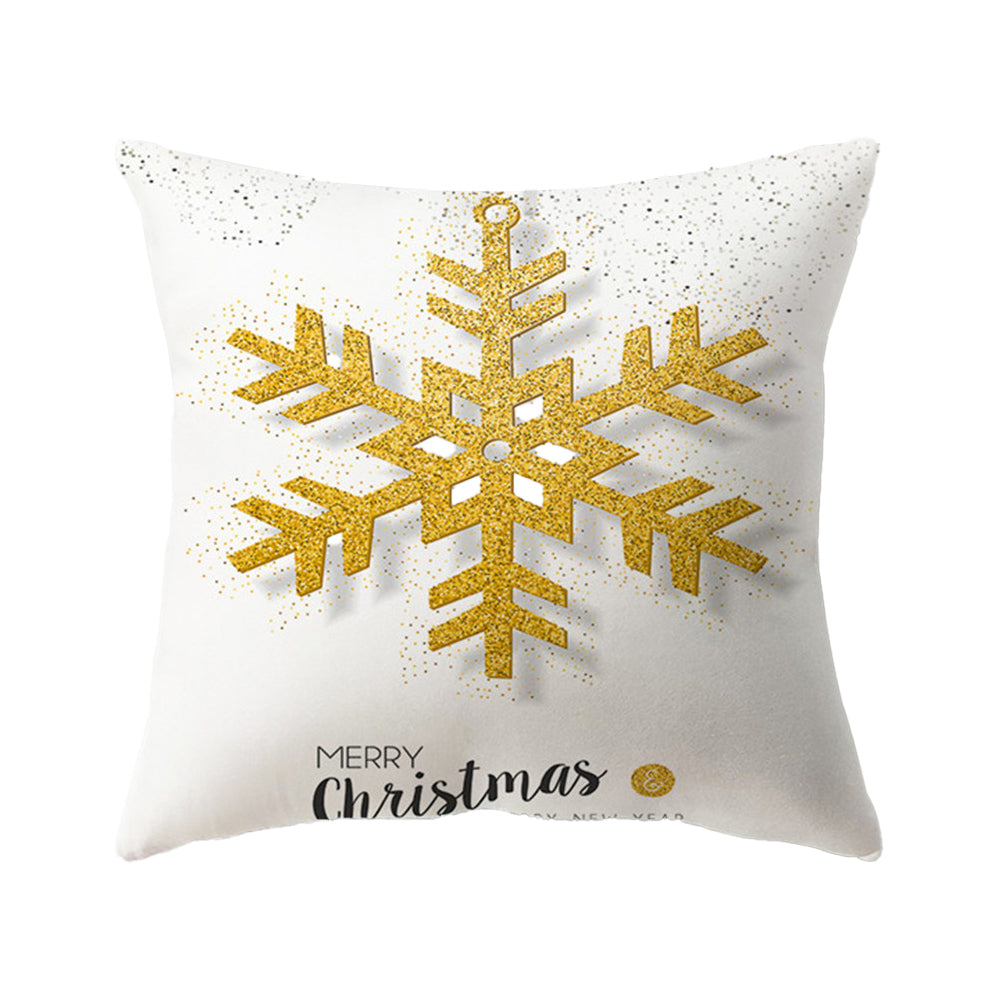 Christmas Pillow Covers Xmas Throw Print Pillowcases Sofa Cushion Cover for Holiday Christmas Home Decorations -Style 5