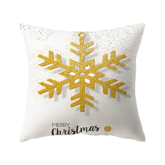 Christmas Pillow Covers Xmas Throw Print Pillowcases Sofa Cushion Cover for Holiday Christmas Home Decorations -Style 5
