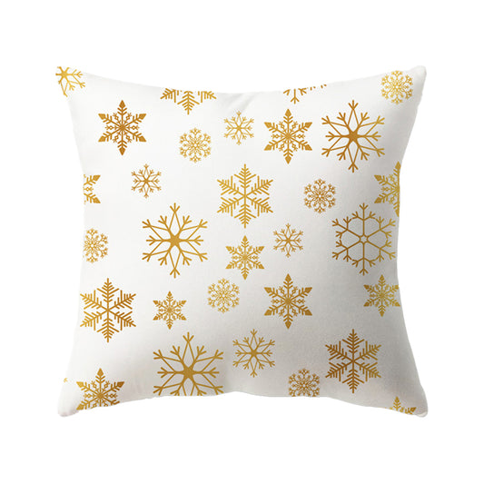 Christmas Pillow Covers Xmas Throw Print Pillowcases Sofa Cushion Cover for Holiday Christmas Home Decorations -Style 6