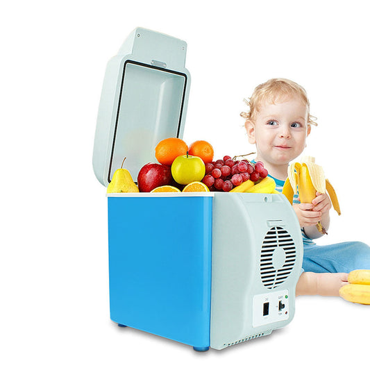 2-in-1 12V Mini Car Fridge 6L Small Electric Cooler and Warmer for Travel Camping