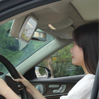 Car LED Light Make Up Mirror Touch Control Adjustable Brightness Car Sun Visor Cosmetic Mirror