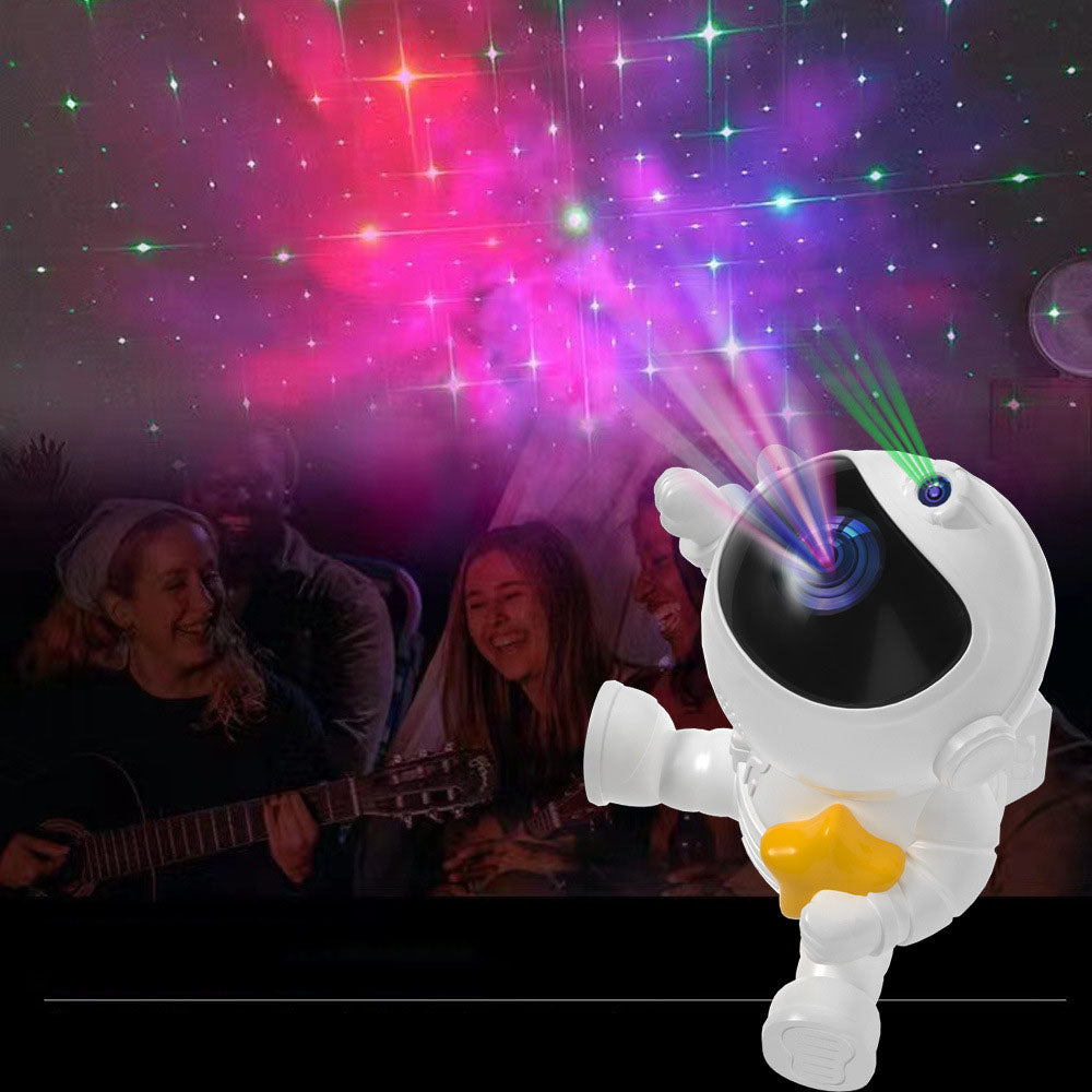 Rotatable Starry Projector Night Light Spaceman Projector with 8 Projection Effect