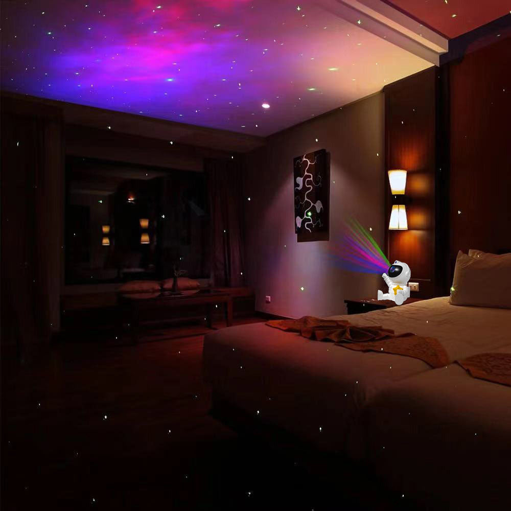 Rotatable Starry Projector Night Light Spaceman Projector with 8 Projection Effect
