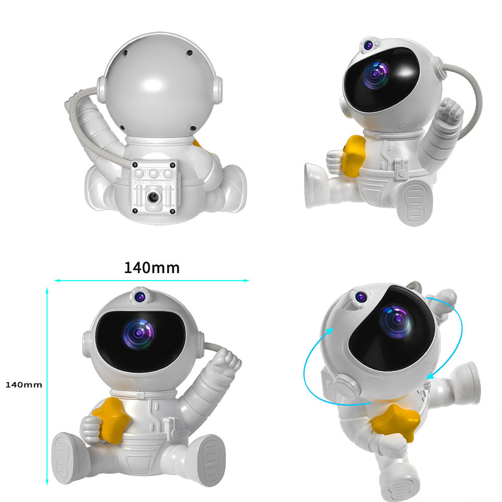 Rotatable Starry Projector Night Light Spaceman Projector with 8 Projection Effect
