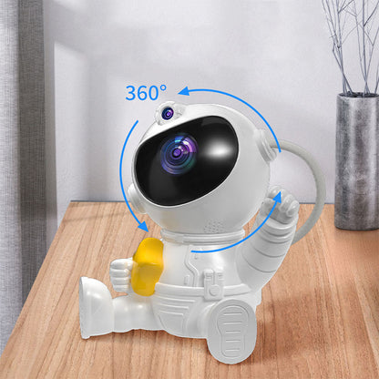 Rotatable Starry Projector Night Light Spaceman Projector with 8 Projection Effect