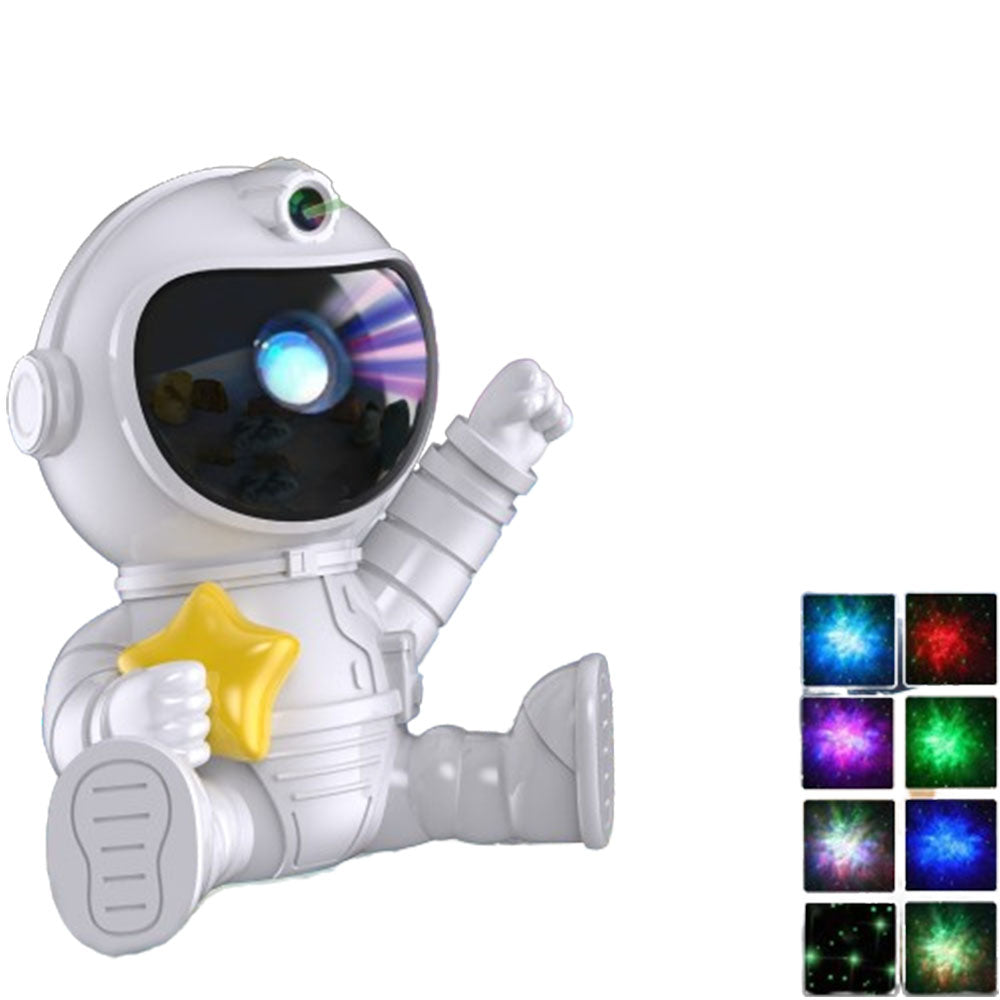 Rotatable Starry Projector Night Light Spaceman Projector with 8 Projection Effect