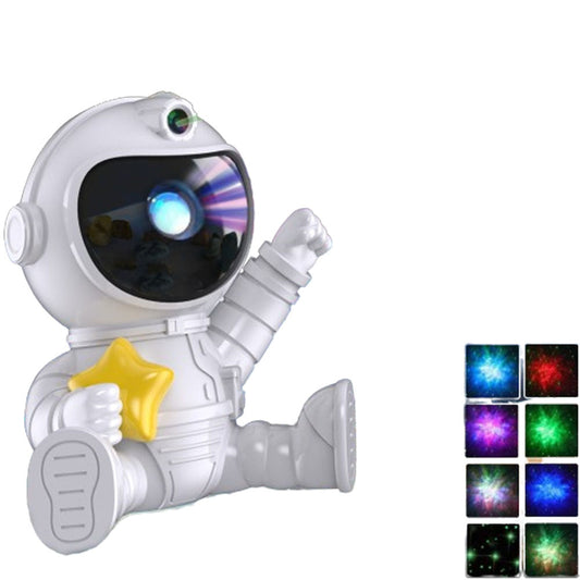 Rotatable Starry Projector Night Light Spaceman Projector with 8 Projection Effect