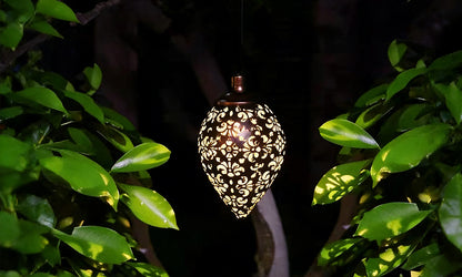 Solar Vintage Metal Hanging Light